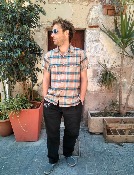 Pantalon negro puro algodón ecologico tipo Jersey