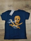 Camiseta 100% algodón ecológico niños y niñas con una calavera de pirata