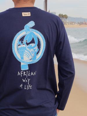 Camiseta manga larga de algodón - Afrika Style- way of life