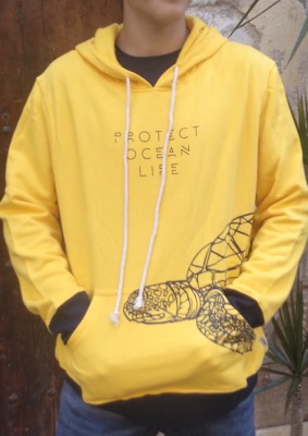 Sudadera surfera de hombre - Turtle - Save Ocean Life