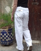 Pantalon largo blanco