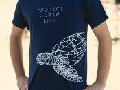 Camiseta manga corta algodón GOTS  Protect Ocean Life