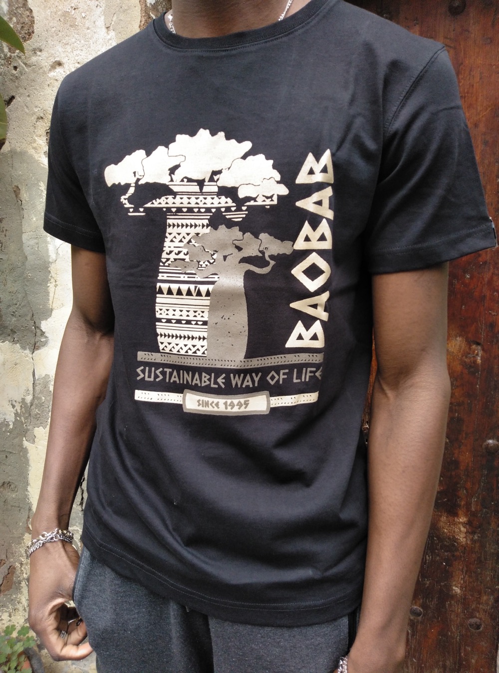 Camiseta manga corta algodón GOTS  Sustainable Baobab