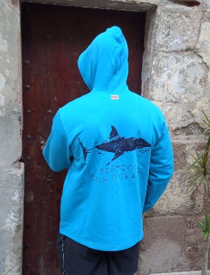 Sudadera zipper surfera Unisexe - Respect Our Oceans