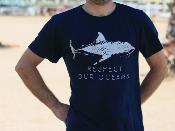 Camiseta manga corta algodón GOTS  Respect Our Oceans