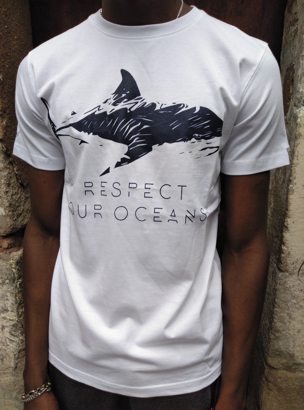 Camiseta manga corta algodón GOTS  Respect Our Oceans