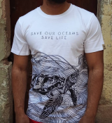 Camiseta manga corta algodón GOTS Save Our Oceans