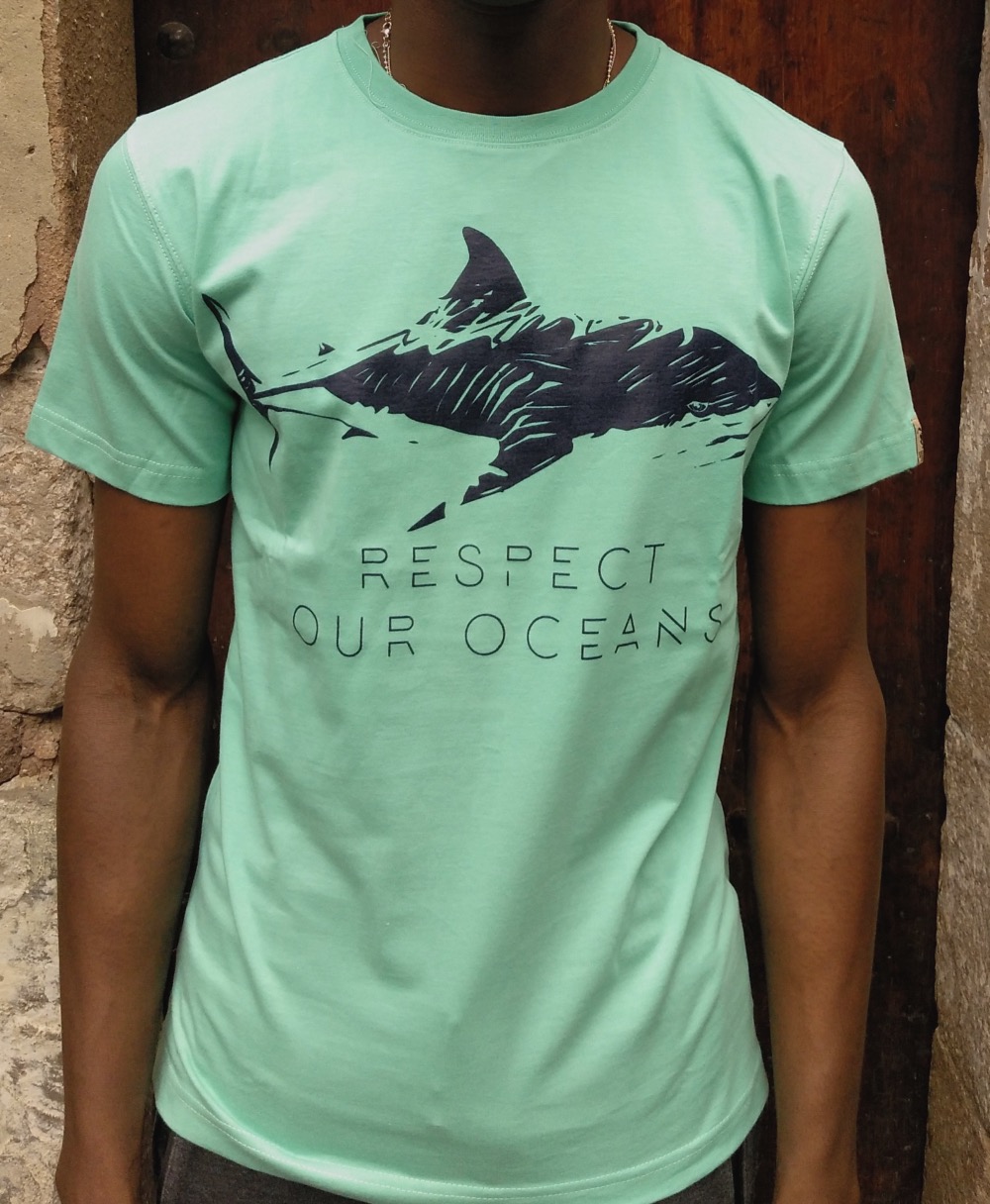 Camiseta manga corta algodón GOTS  Respect Our Oceans