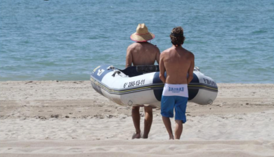 Board short Azul Blanco