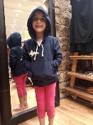 Sudadera con capucha zipper de algodón suéter para niños y niñas 