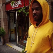 Sudadera surfera - On The Road Again -  Amarillo