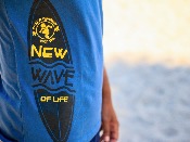 Tank Top algodón GOTS estampado SURF New Wave of Life -  Indigo