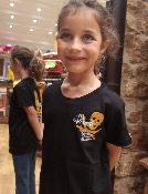 Camiseta 100% algodón ecológico niños y niñas con una calavera de pirata