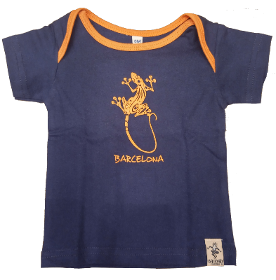 Camiseta marino manga corta 100% algodón ecológico bébés Nature