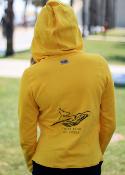 Sudadera surfera de mujer - Think Blue Go Green - Amarillo