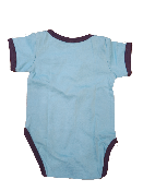 Bodie azul manga corta 100% algodón ecológico bébés Nature