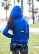 Sudadera surfera de mujer - On The Road Again -  Azul rey