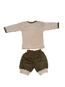 Pantalon caqui 100% algodón ecológico para bébés