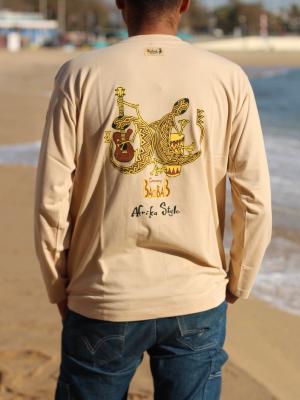 Camiseta manga larga de algodón - Afrika Style- Lizards