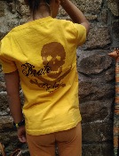 Camiseta 100% algodón ecológico niños y niñas con una calavera de pirata