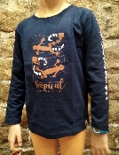 Camiseta manga larga 100% algodón ecológico niños y niñas con un diseño hecho en barcelona de una lagarta