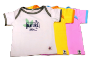 Camiseta Amarillo manga corta 100% algodón ecológico bébés Nature