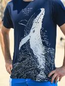 Camiseta manga corta algodón GOTS  Save Our Oceans Save Life