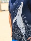 Camiseta manga corta algodón GOTS  Save Our Oceans Save Life
