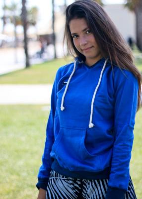 sudadera azul electrico mujer