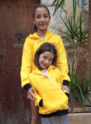 Sudadera con capucha de algodón suéter para niños y niñas 